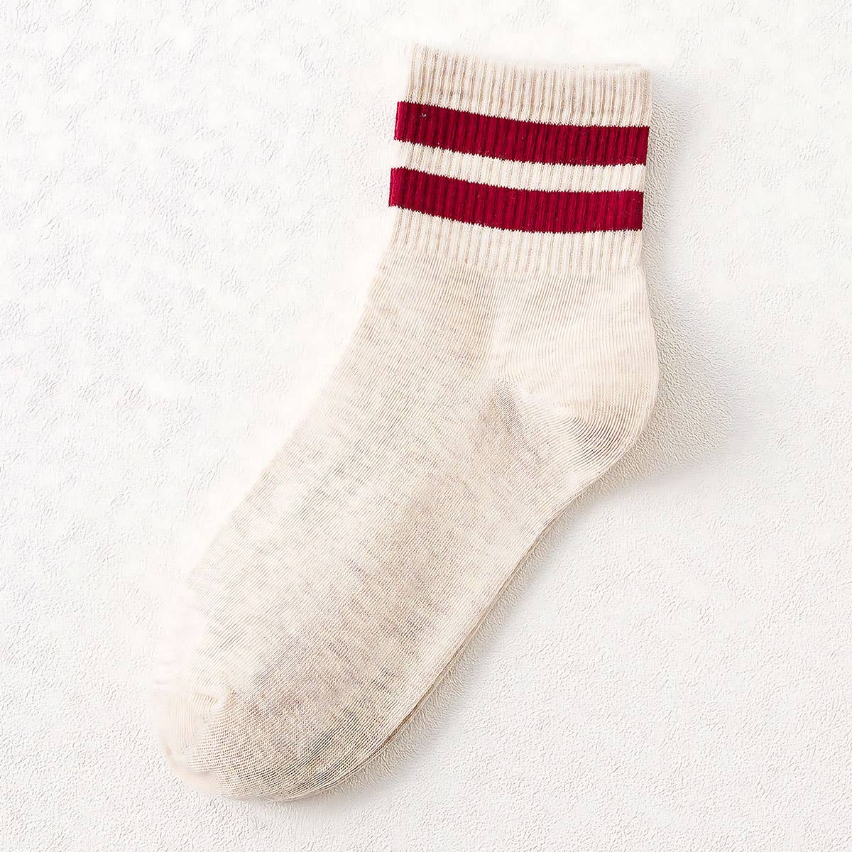 Stripe Cotton Mid Socks