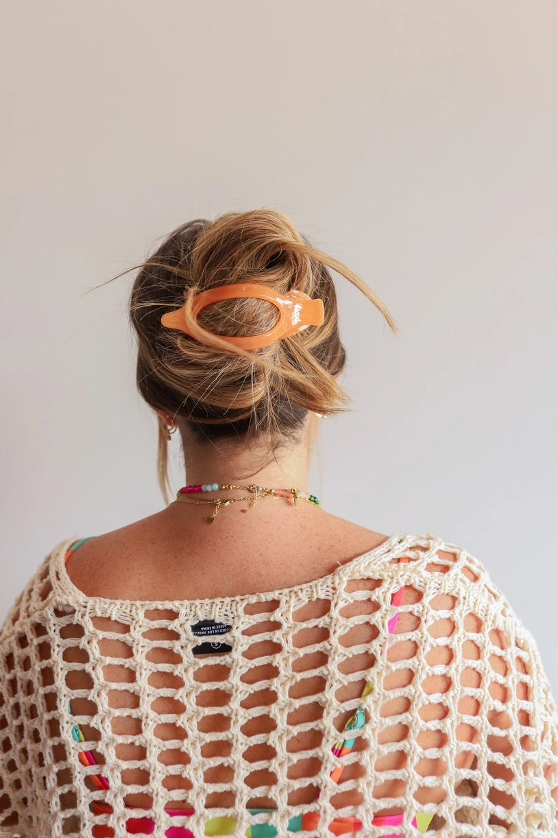 Jelly Lay Down Hair Claw Clip