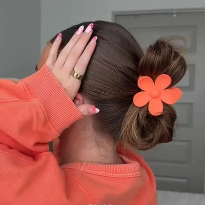 Matte Flower Hair Claw Clip