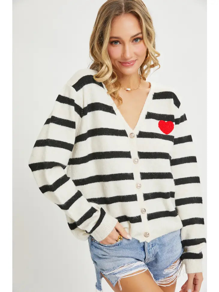 Weldon Heart Touched Cardigan