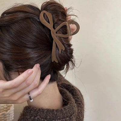 Velvet Ribbon Hair Claw Clip