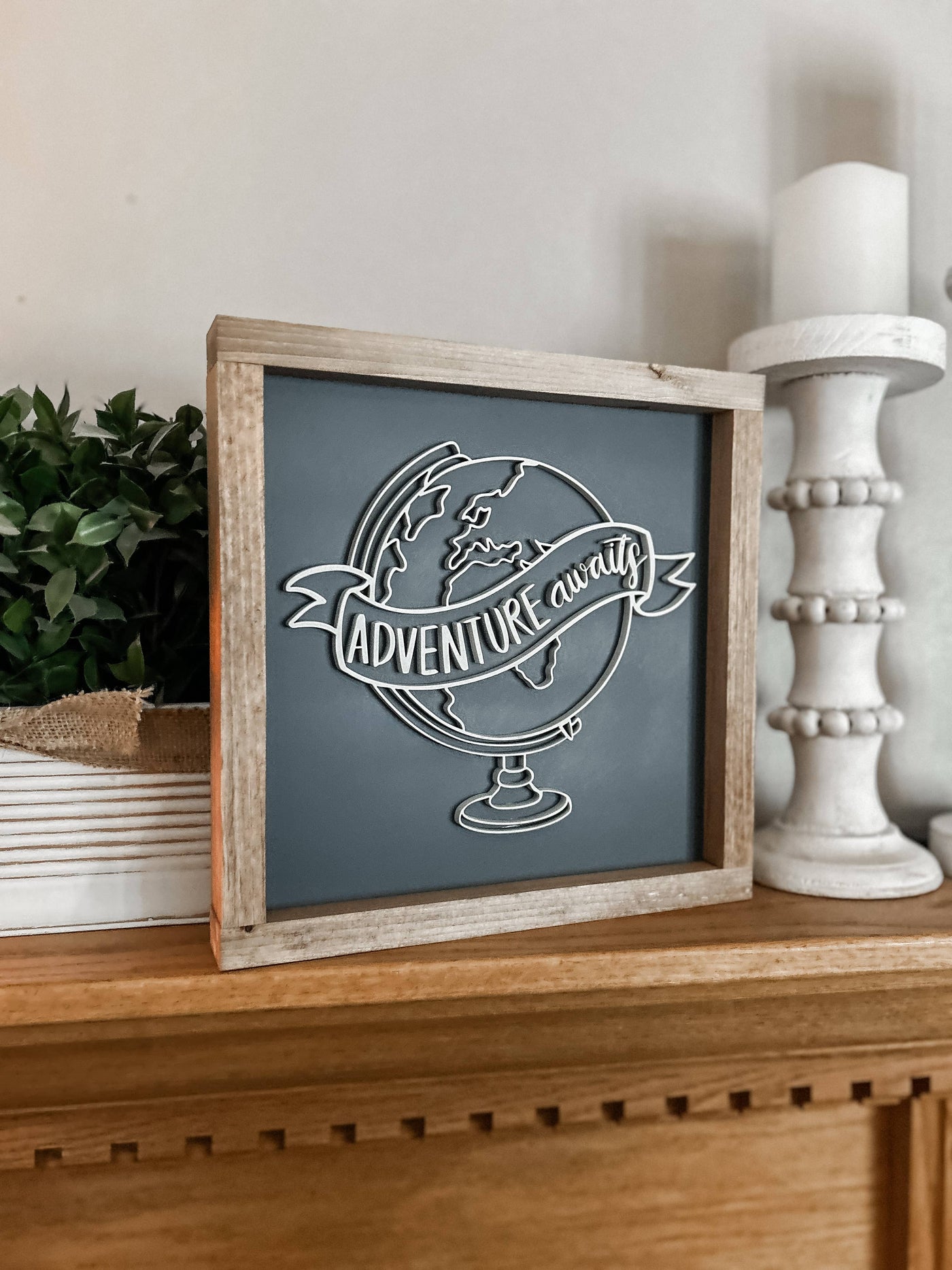 Adventure Awaits Wall Sign