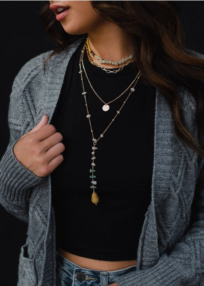 Lee Beaded Multi Layer Necklace