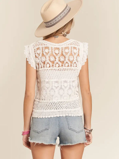 Everly Crochet Vest Top