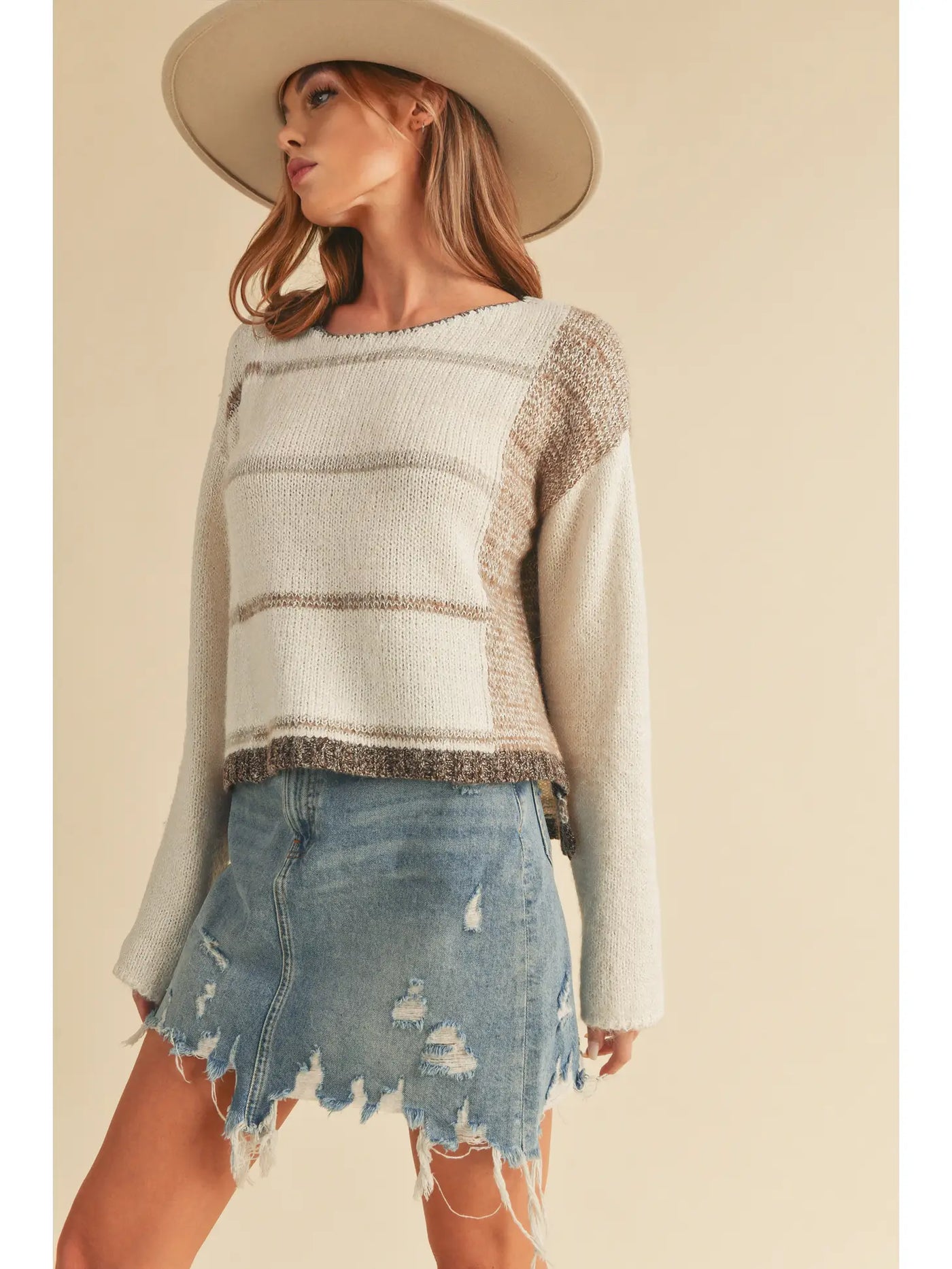 Mona Stripe Pullover Sweater