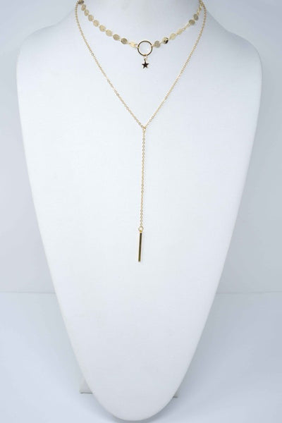Starry Night Two Chain Necklace