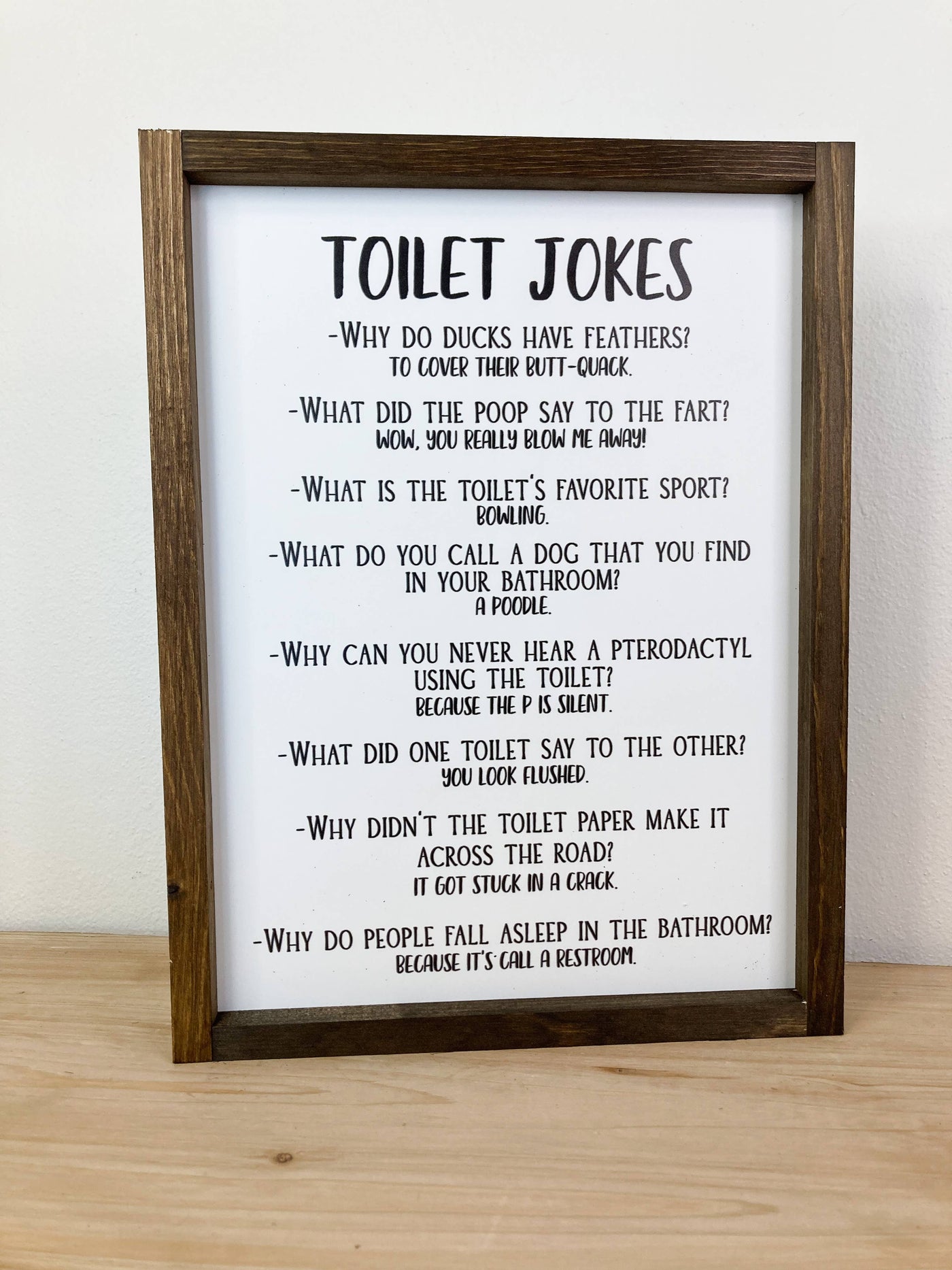 Toilet Jokes Sign