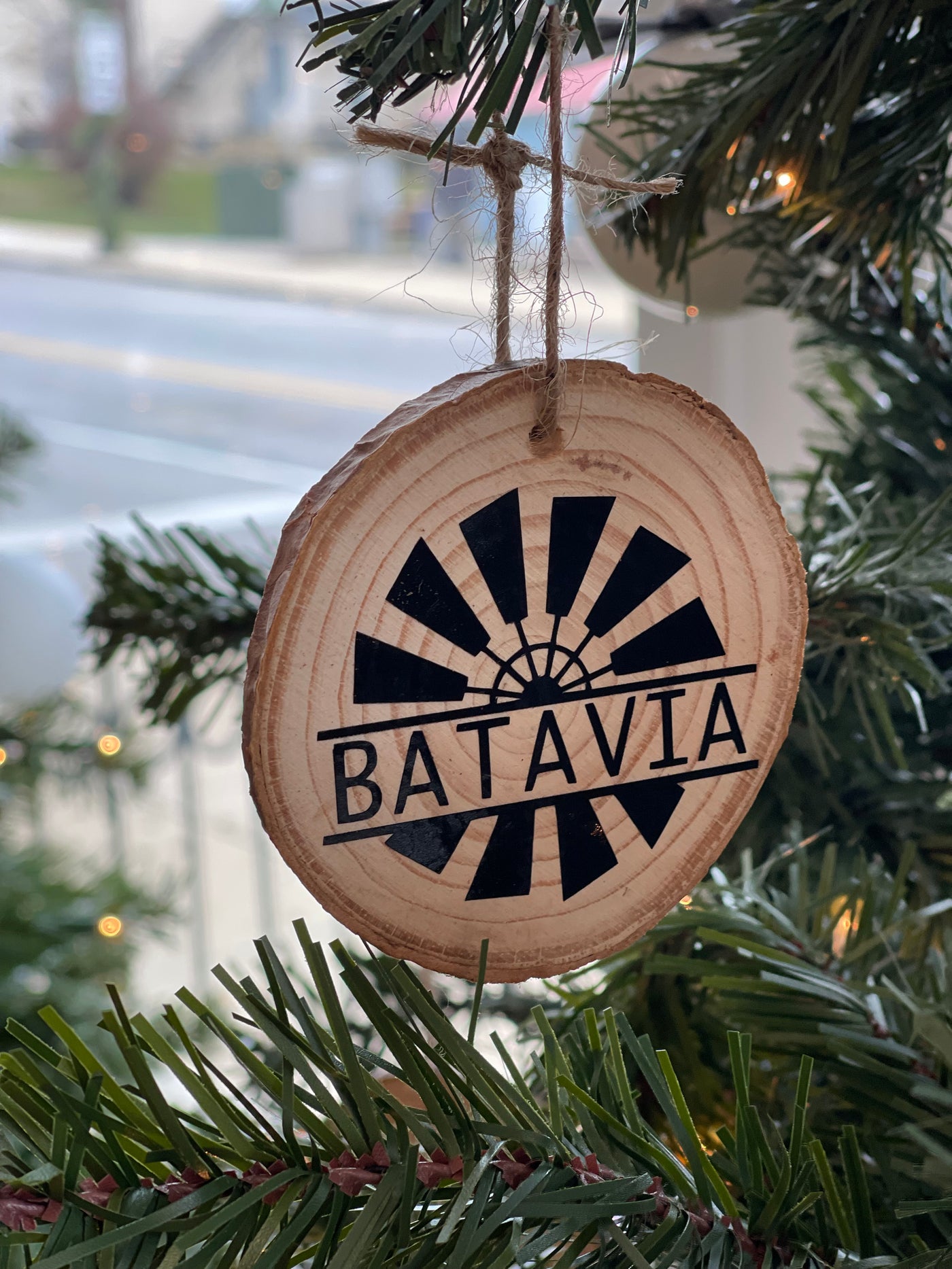 Batavia Wood Ornaments